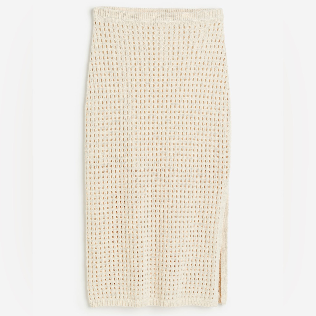 H&M Pointelle-Knit Skirt